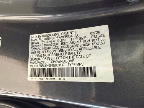 New 2026 Honda Odyssey EX-L image 16