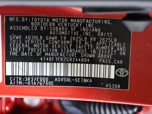 Used 2012 Toyota Camry LE image 38