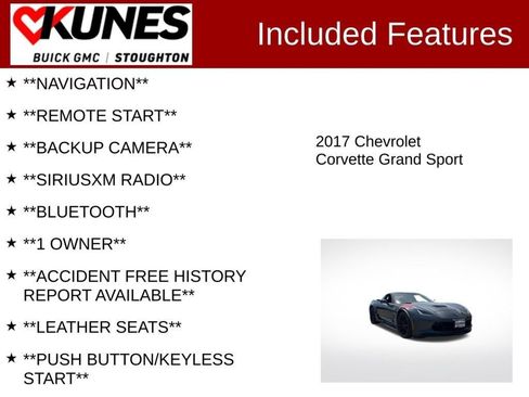 Used 2017 Chevrolet Corvette Grand Sport w/ Grand Sport Heritage Package RWD image 4
