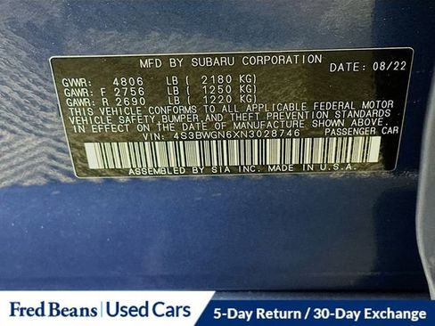 Used 2022 Subaru Legacy Limited XT image 36