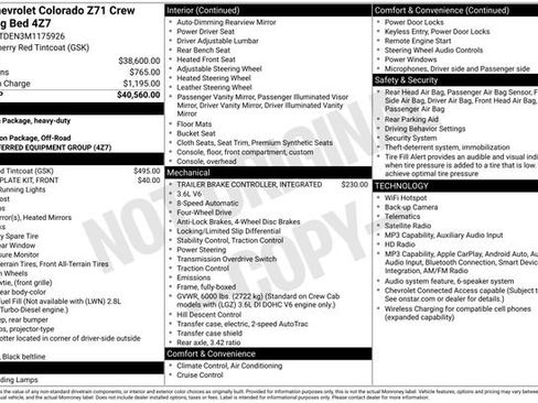Used 2021 Chevrolet Colorado Z71 AWD/4WD image 11