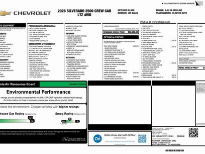 New 2026 Chevrolet Silverado 2500 LTZ w/ Trail Boss Package