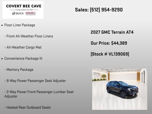 New 2027 GMC Terrain AT4 w/ Convenience Package III AWD/4WD image 13