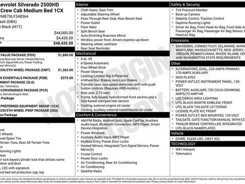 Used 2020 Chevrolet Silverado 2500 Custom w/ Custom Value Package image 6