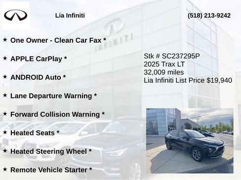 Used 2025 Chevrolet Trax LT w/ LT Convenience Package FWD image 10
