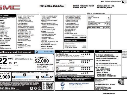 Used 2023 GMC Acadia Denali FWD image 2
