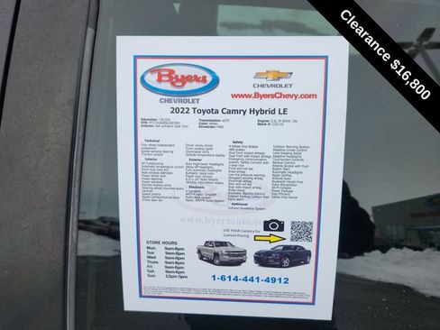 Used 2022 Toyota Camry LE image 10