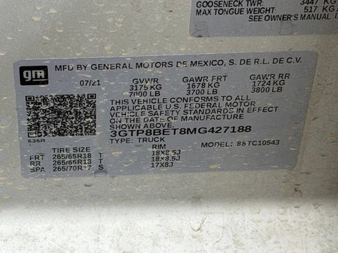Used 2021 GMC Sierra 1500 SLE RWD image 36