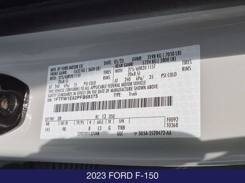 Used 2023 Ford F150 Platinum w/ Equipment Group 701A High AWD/4WD image 27