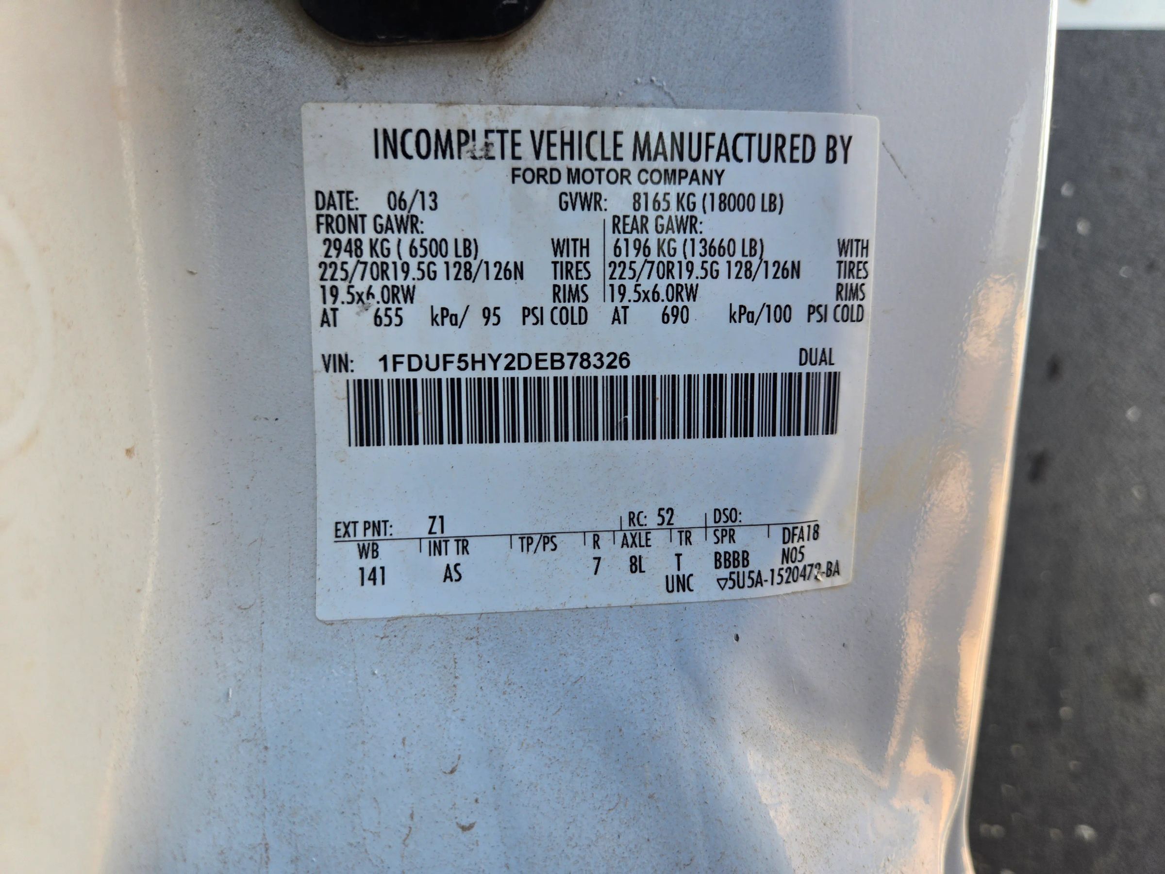 Used 2013 Ford F550 4x4 Regular Cab Super Duty w/ PWR Equipment Group image 13