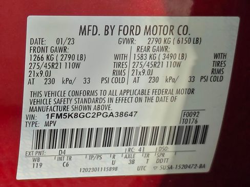 Used 2023 Ford Explorer ST w/ Equipment Group 401A AWD/4WD image 80