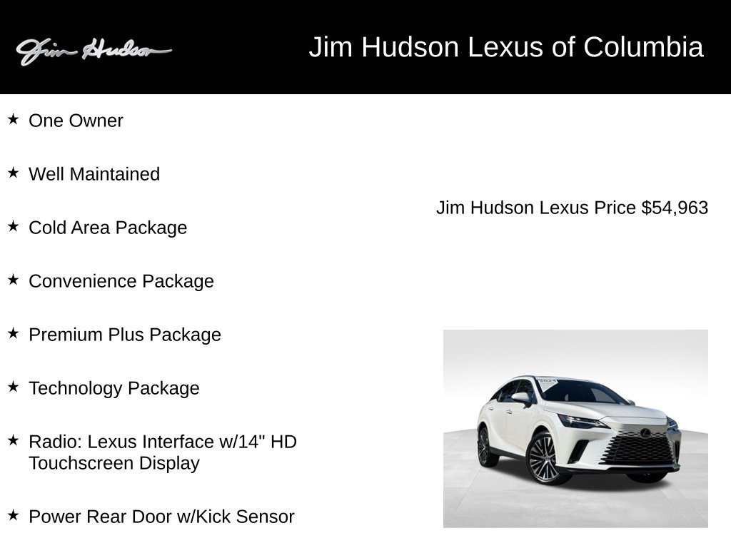 Certified 2024 Lexus RX 350 Premium Plus w/ Convenience Package FWD image 4