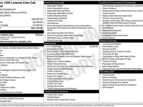 Used 2020 RAM 1500 Laramie w/ Off Road Group AWD/4WD image 28