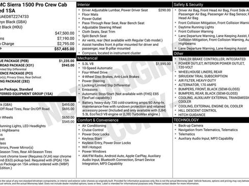 New 2026 GMC Sierra 1500 Pro w/ Pro Value Package AWD/4WD image 14