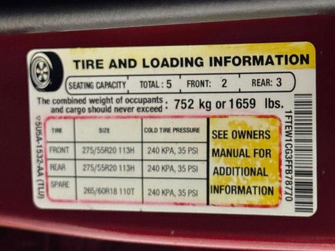 Used 2015 Ford F150 Lariat w/ Equipment Group 502A Luxury RWD image 63