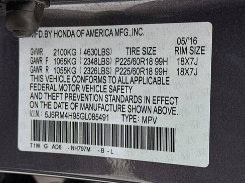 Used 2016 Honda CR-V Touring image 12