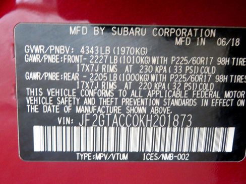 Used 2019 Subaru Crosstrek 2.0i Premium image 68