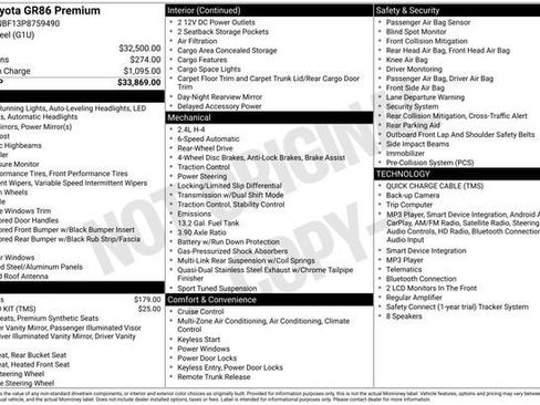 Certified 2023 Toyota GR86 Premium RWD image 31