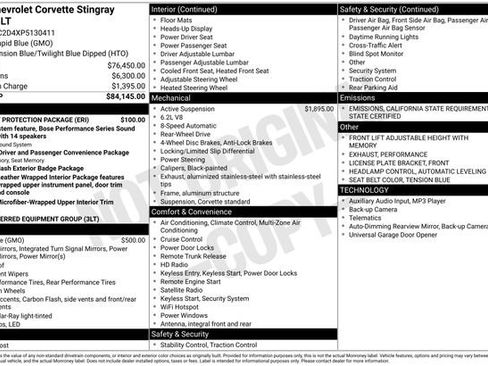 Used 2023 Chevrolet Corvette Stingray Premium Cpe w/ Battery Protection Package image 33