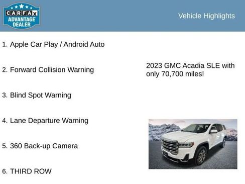 Used 2023 GMC Acadia SLE image 34