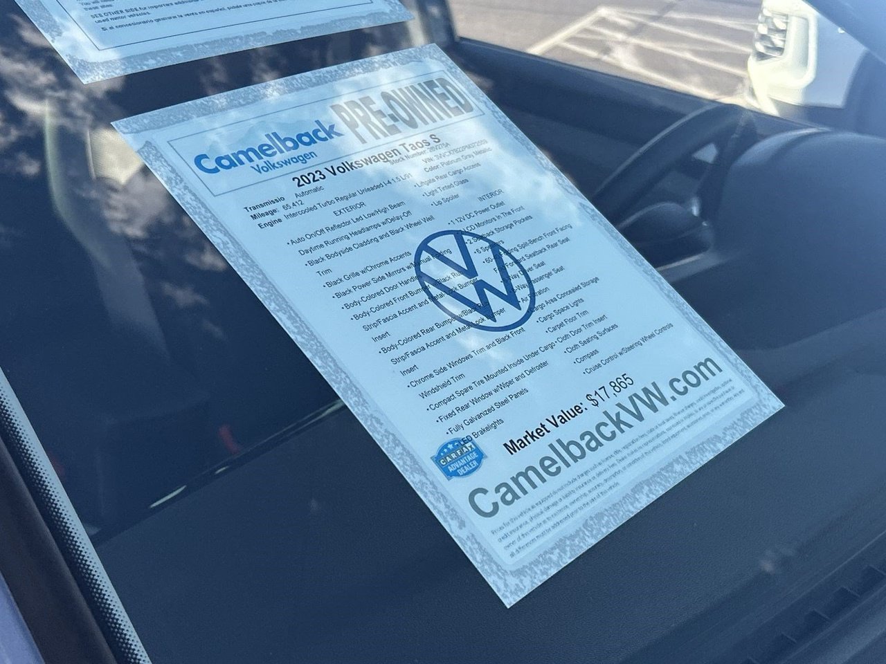 Used 2023 Volkswagen Taos S FWD image 6
