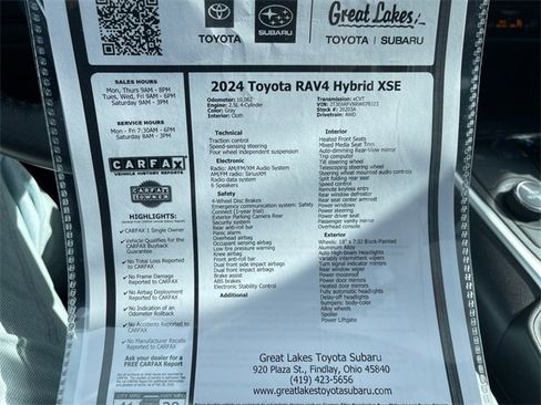 Used 2024 Toyota RAV4 XSE w/ Weather Package image 27