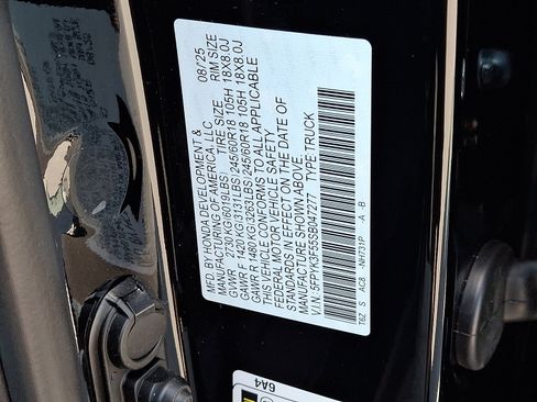 New 2025 Honda Ridgeline RTL image 16