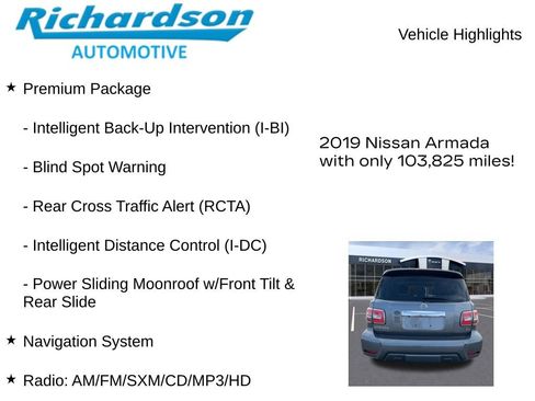 Used 2019 Nissan Armada SL w/ Premium Package AWD/4WD image 11