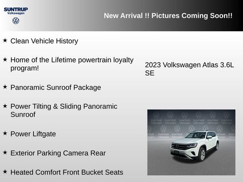 Used 2023 Volkswagen Atlas SE w/ Panoramic Sunroof Package AWD/4WD image 6