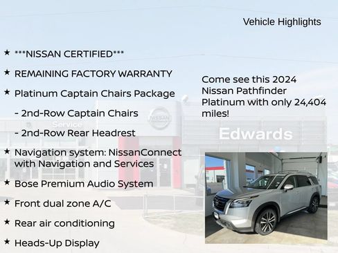 Used 2024 Nissan Pathfinder Platinum AWD/4WD image 11