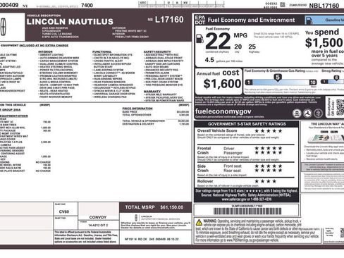 Used 2022 Lincoln Nautilus Reserve AWD/4WD image 34