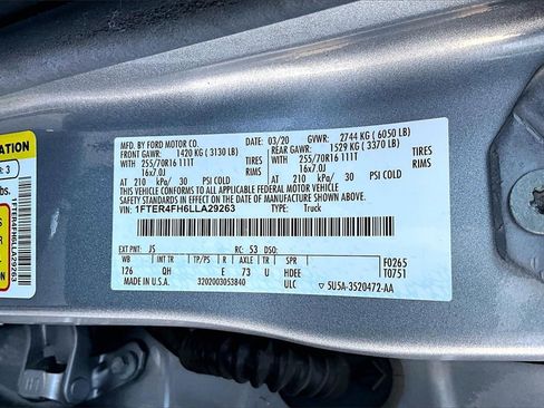 Certified 2020 Ford Ranger XL w/ Equipment Group 101A Mid image 36