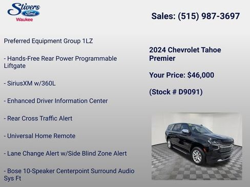 Used 2024 Chevrolet Tahoe Premier AWD/4WD image 28