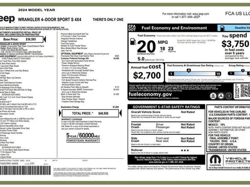 Certified 2024 Jeep Wrangler Sport S image 4