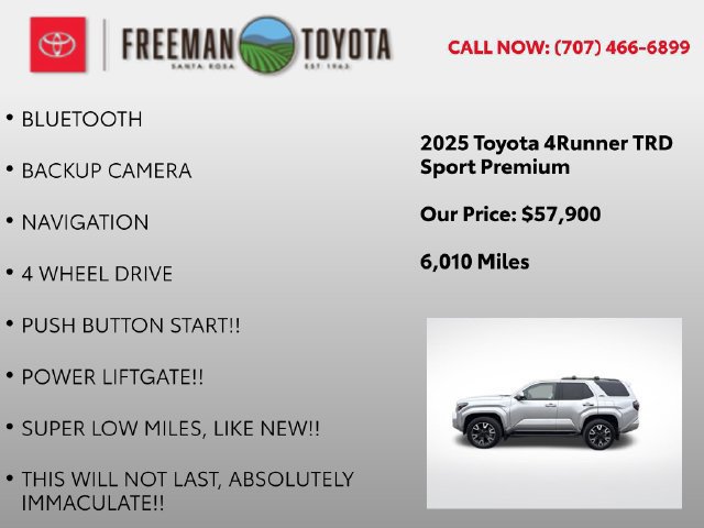 Used 2025 Toyota 4Runner TRD Sport Premium AWD/4WD image 9