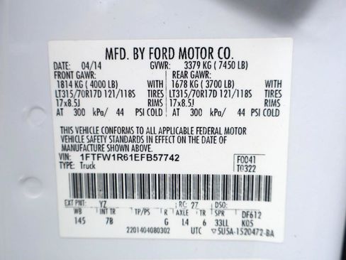 Used 2014 Ford F150 Raptor w/ Equipment Group 801A Luxury AWD/4WD image 37