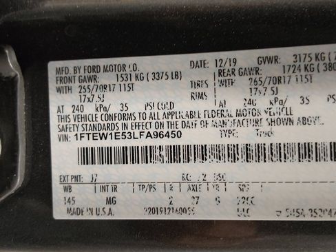 Used 2020 Ford F150 XLT w/ Equipment Group 301A Mid AWD/4WD image 33
