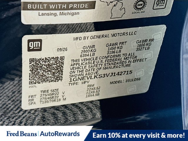 New 2027 Chevrolet Traverse RS w/ LPO, Floor Liner Package AWD/4WD image 25