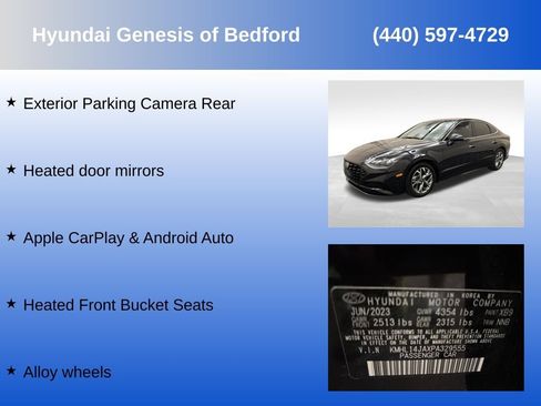 Used 2023 Hyundai Sonata SEL w/ Convenience Package FWD image 14