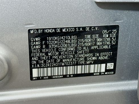 Used 2026 Honda HR-V LX image 40