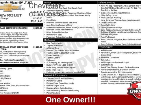 Used 2024 Chevrolet Blazer EV LT AWD/4WD image 1