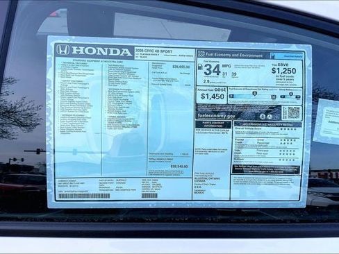 New 2026 Honda Civic Sport image 18