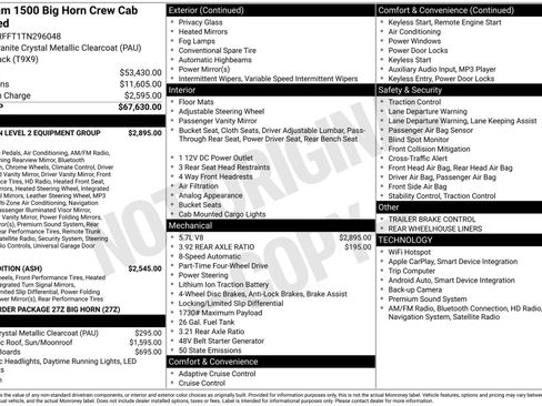 New 2026 RAM 1500 Big Horn AWD/4WD image 3