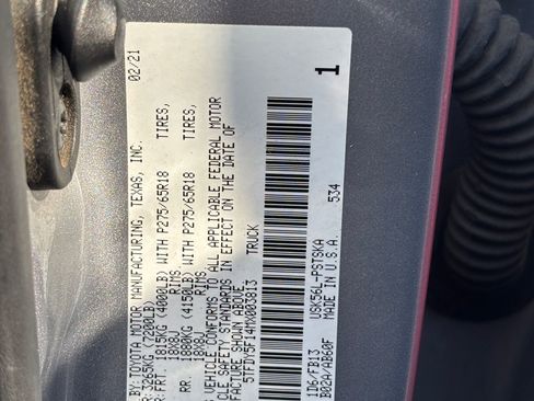 Used 2021 Toyota Tundra SR5 w/ TRD Off-Road Package image 11