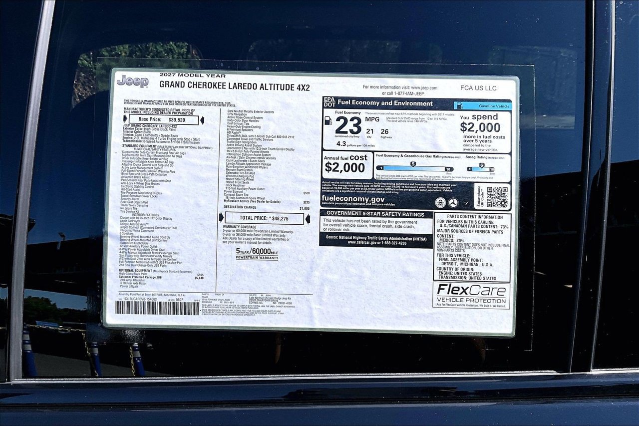 New 2027 Jeep Grand Cherokee Altitude RWD image 37