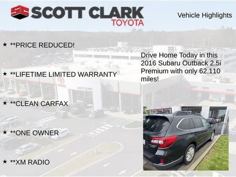 Used 2016 Subaru Outback 2.5i Premium AWD/4WD image 10