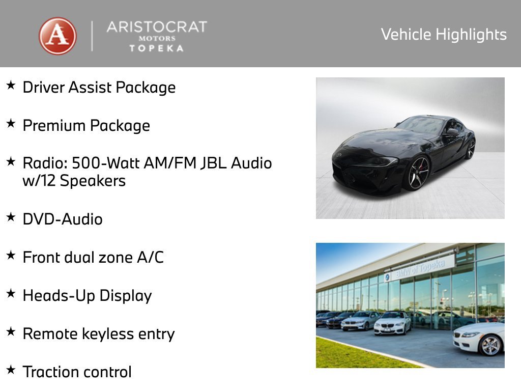 Used 2020 Toyota Supra Premium w/ Driver Assist Package RWD image 2