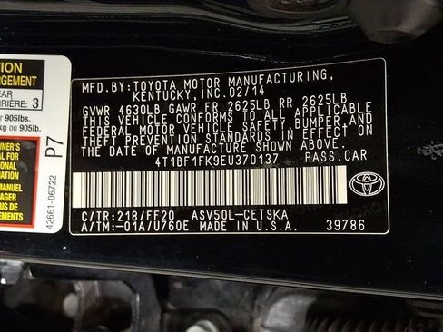 Used 2014 Toyota Camry SE FWD image 26