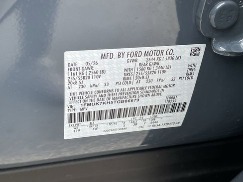 New 2026 Ford Explorer ST-Line w/ Premium Package RWD image 36