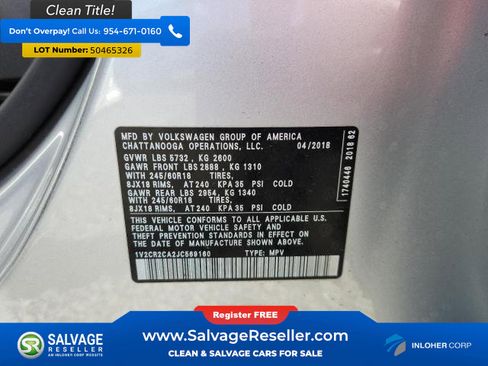 Used 2018 Volkswagen Atlas SE image 17